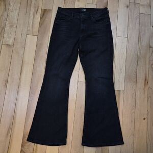 MOTHER Women's Size 29 The Weekender Black Flared Jeans
